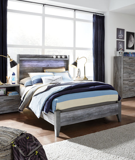 Furniture City Houma - Ashley Furniture - Baystorm Full Panel Bed - Full Panel Bed / Gray - B221B21