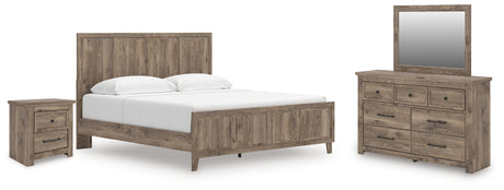 Furniture City Houma - Ashley Furniture - Rusticott King Panel Bed, Dresser, Mirror and Nightstand - King Panel Bed, Dresser, Mirror and Nightstand - PCB2260B11
