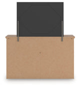 Rusticott Queen Poster Bed, Dresser and Mirror