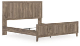 Furniture City Houma - Ashley Furniture - Rusticott Bedroom - King Panel Bed / Brown - PCB2260B6