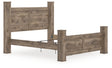 Furniture City Houma - Ashley Furniture - Rusticott King Poster Bed - King Poster Bed / Brown - PCB2260B7
