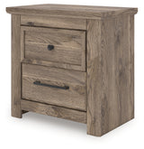 Rusticott King Panel Bed, Dresser, Mirror and Nightstand