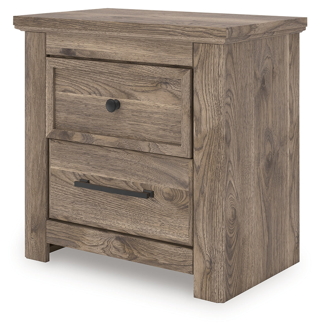 Rusticott Queen Panel Bed, Dresser and Nightstand