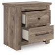 Furniture City Houma - Ashley Furniture - Rusticott Nightstand - Two Drawer Night Stand / Brown - PCB2260-92