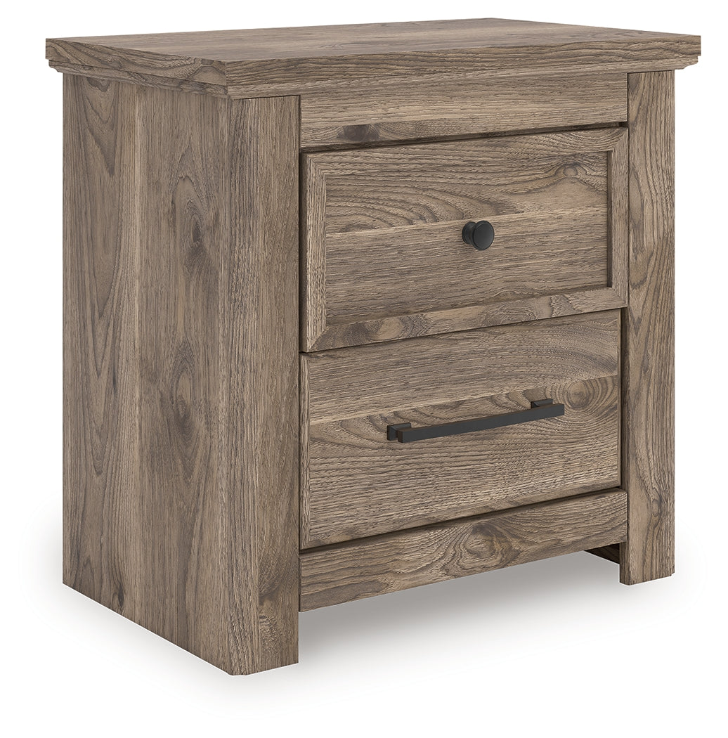 Rusticott King Poster Bed, Dresser, Mirror and Nightstand