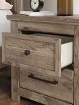 Rusticott King Poster Bed, Dresser, Mirror and Nightstand