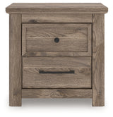 Rusticott King Poster Bed, Dresser and Nightstand