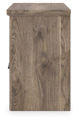 Rusticott Queen Poster Bed, Dresser and Nightstand