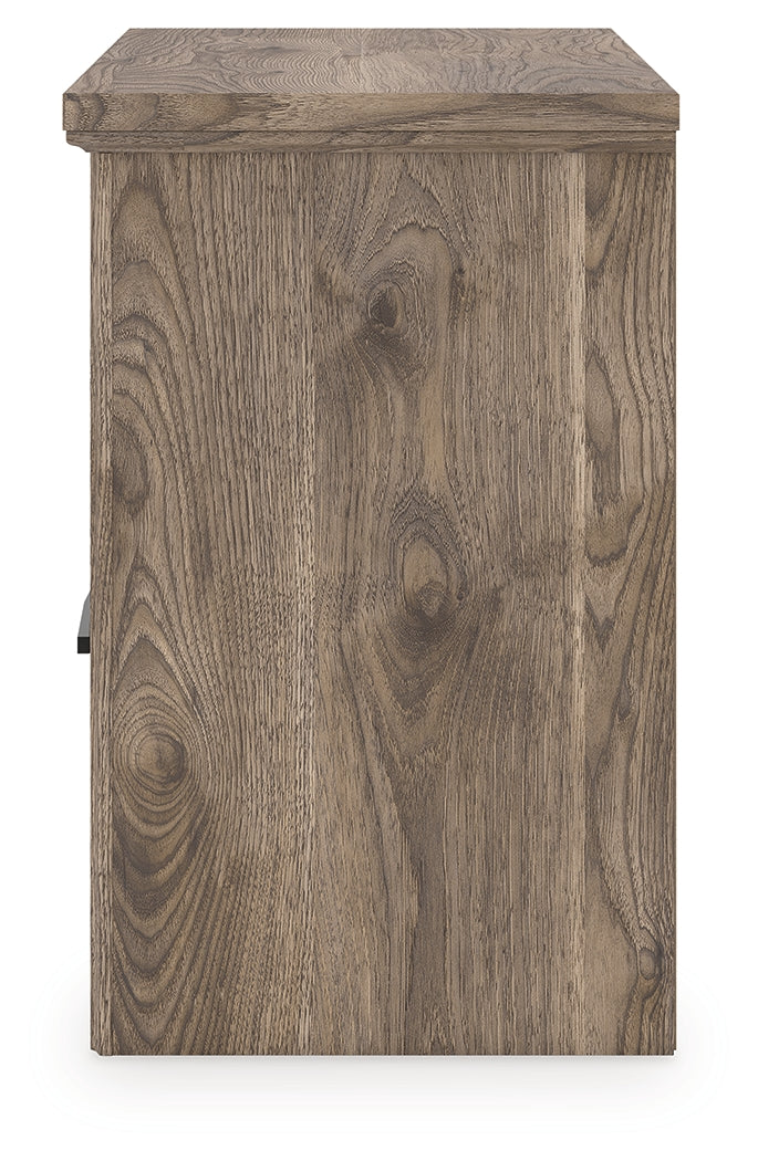 Rusticott Queen Panel Bed, Dresser and Nightstand