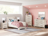 Lawroy Twin Panel Bed, Dresser and Mirror