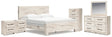 Furniture City Houma - Ashley Furniture - Lawroy King Panel Bed, Dresser, Mirror, Chest and Nightstand - King Panel Bed, Dresser, Mirror, Chest and Nightstand - B2310B48