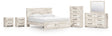 Furniture City Houma - Ashley Furniture - Lawroy King Panel Storage Bed, Dresser, Mirror, Chest and 2 Nightstands - King Panel Storage Bed, Dresser, Mirror, Chest and 2 Nightstands - B2310B45