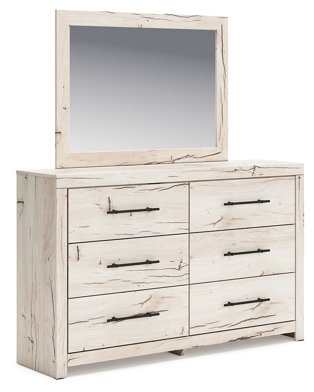 Furniture City Houma - Ashley Furniture - Lawroy Dresser and Mirror - Dresser and Mirror / Light Natural - B2310B1