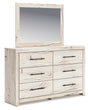 Furniture City Houma - Ashley Furniture - Lawroy Dresser and Mirror - Dresser and Mirror / Light Natural - B2310B1