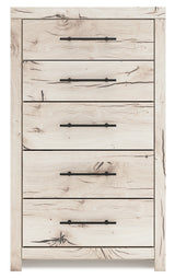 Lawroy King Panel Storage Bed, Dresser, Mirror, Chest and 2 Nightstands