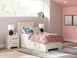Furniture City Houma - Ashley Furniture - Lawroy Twin Panel Bed with Storage - Twin Panel Bed with Storage / Light Natural - B2310B23