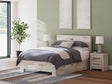 Furniture City Houma - Ashley Furniture - Lawroy Queen Panel Bed with Storage - Queen Panel Bed with Storage / Light Natural - B2310B6