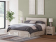 Furniture City Houma - Ashley Furniture - Lawroy King Panel Storage Bed - King Panel Storage Bed / Light Natural - B2310B14