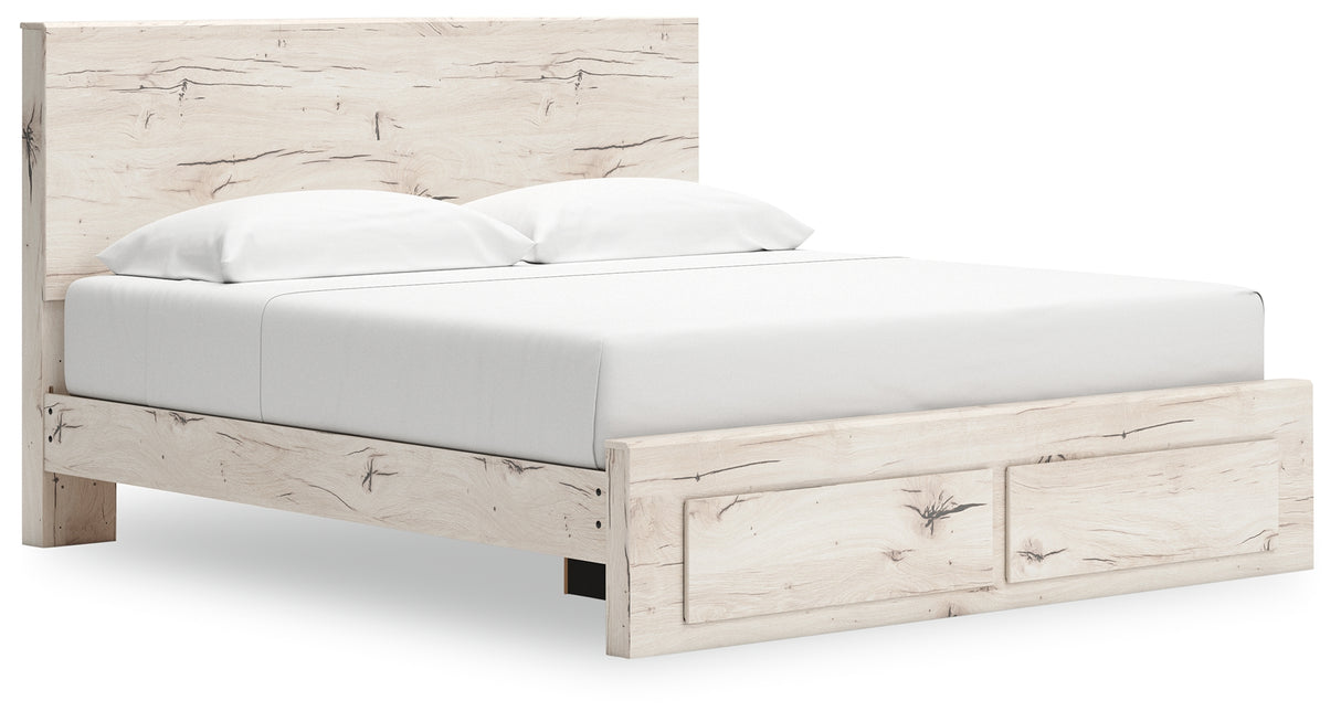 Lawroy King Panel Storage Bed, Dresser, Mirror, Chest and 2 Nightstands