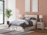 Furniture City Houma - Ashley Furniture - Lawroy Bedroom - Full Panel Storage Bed / Light Natural - B2310B24