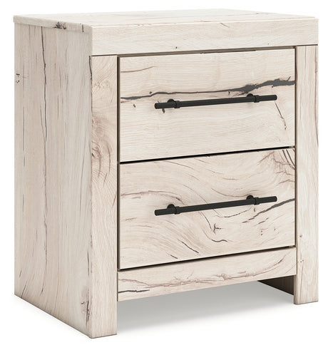 Furniture City Houma - Ashley Furniture - Lawroy Bedroom - Full Panel Bed with Storage / Light Natural - B2310B42