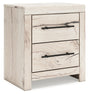 Furniture City Houma - Ashley Furniture - Lawroy Bedroom - Full Panel Bed with Storage / Light Natural - B2310B42