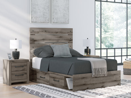 Furniture City Houma - Ashley Furniture - Graystorm Full Panel Storage Bed - Full Panel Storage Bed / Brown Gray - PCB2405B16