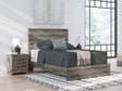 Furniture City Houma - Ashley Furniture - Graystorm Queen Panel Bed - Queen Panel Bed / Brown Gray - PCB2405B2