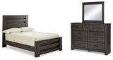 Furniture City Houma - Ashley Furniture - Brinxton Full Panel Bed, Dresser and Mirror - Full Panel Bed, Dresser and Mirror - B249B6