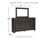 Brinxton Queen Panel Bed, Dresser and Mirror