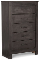 Brinxton Queen Panel Bed, Dresser, Mirror, Chest and 2 Nightstands