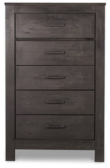 Brinxton Queen Panel Bed, Dresser, Mirror, Chest and 2 Nightstands