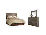 Furniture City Houma - Ashley Furniture - Juararo Queen Panel Headboard, Dresser and Mirror - Queen Panel Headboard, Dresser and Mirror - B251B8