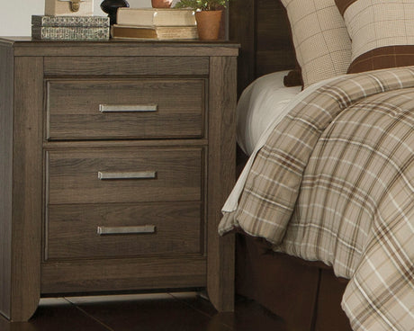 Furniture City Houma - Ashley Furniture - Juararo Bedroom - Five Drawer Chest / Dark Brown - B251-46