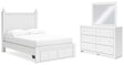 Furniture City Houma - Ashley Furniture - Mollviney Full Panel Storage Bed, Dresser and Mirror - Full Panel Storage Bed, Dresser and Mirror - B2540B9