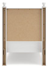 Mollviney Twin Panel Storage Bed, Dresser and Mirror