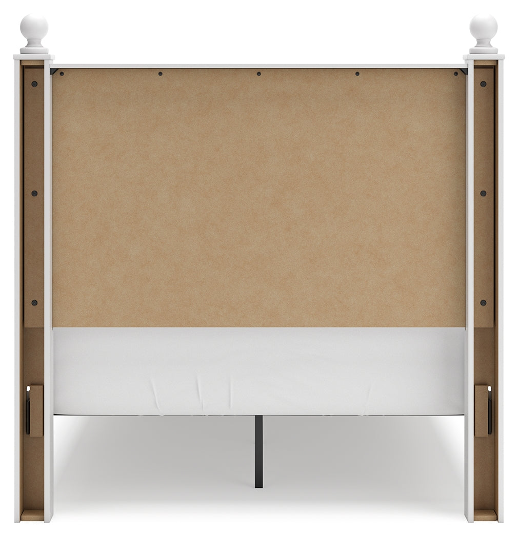 Mollviney Full Panel Storage Bed, Dresser and Mirror