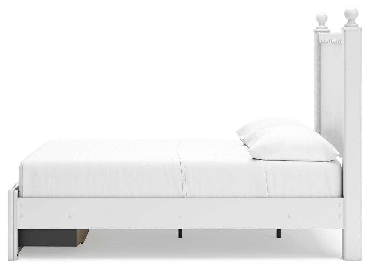 Mollviney Full Panel Storage Bed, Dresser and Nightstand