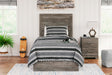 Furniture City Houma - Ashley Furniture - Ralinksi Twin Panel Bed - Twin Panel Bed / Gray - B2587B11