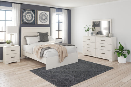 Furniture City Houma - Ashley Furniture - Stelsie Dresser and Mirror - Dresser and Mirror / White - B2588B1