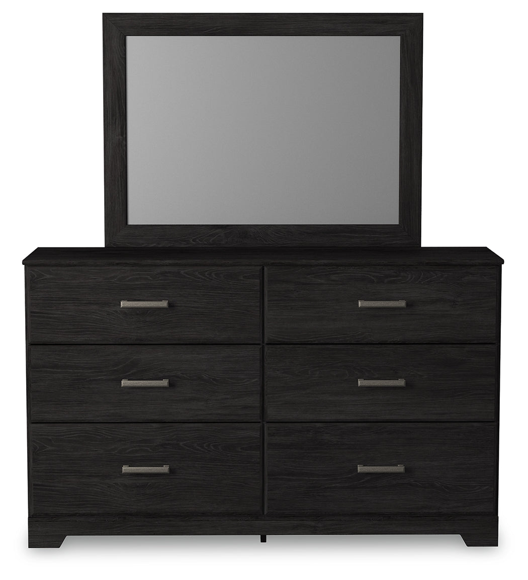 Belachime Full Panel Bed, Dresser, Mirror and Nightstand