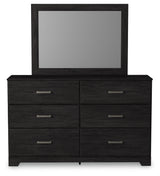 Belachime Full Panel Bed, Dresser, Mirror and Nightstand
