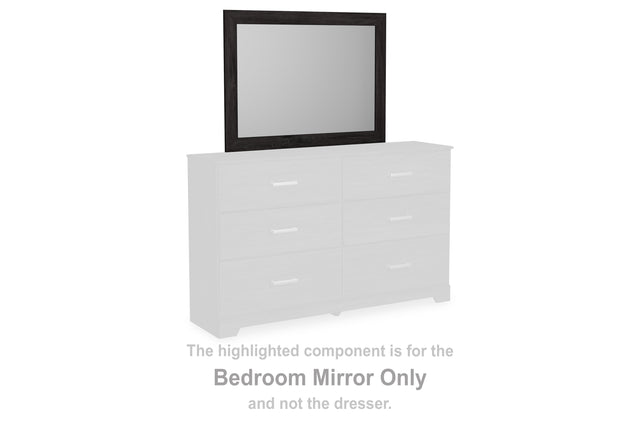 Furniture City Houma - Ashley Furniture - Belachime Bedroom Mirror - Bedroom Mirror / Charcoal - B2589-36
