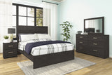 Furniture City Houma - Ashley Furniture - Belachime Bedroom - Queen Panel Bed / Charcoal - B2589B2