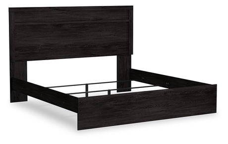 Furniture City Houma - Ashley Furniture - Belachime King Panel Bed - King Panel Bed / Charcoal - B2589B4