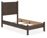 Furniture City Houma - Ashley Furniture - Pamytta Bedroom - Twin Panel Bed / Brown - PCB2614B14