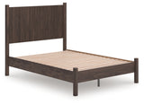 Pamytta Full Panel Platform Bed, Dresser and Mirror
