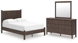 Furniture City Houma - Ashley Furniture - Pamytta Full Panel Platform Bed, Dresser and Mirror - Full Panel Platform Bed, Dresser and Mirror - PCB2614B5
