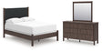 Furniture City Houma - Ashley Furniture - Pamytta Full Upholstered Panel Bed, Dresser and Mirror - Full Upholstered Panel Bed, Dresser and Mirror - PCB2614B23