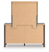 Pamytta King Panel Bed, Dresser, Mirror and Nightstand